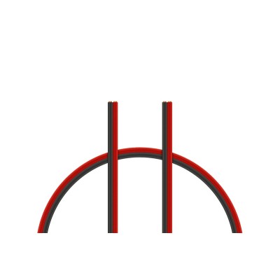 Kabel dvoulinka 2x0,35 mm2, modro/červená (PVC)