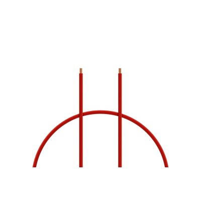 Kabel silikon 0.5mm2 1m (červený)