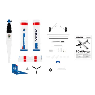 KAVAN Pilatus PC-6 Porter 1500mm ARF - modrá