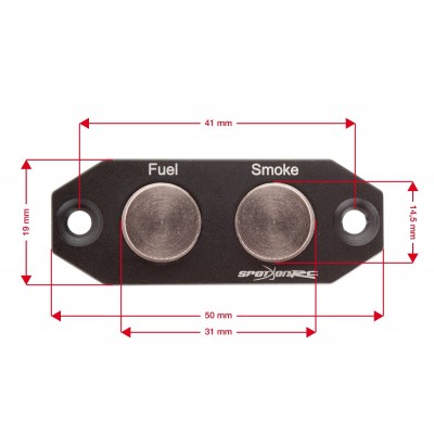 Tankovací ventil + ventil pro kouřovou směs Černý
