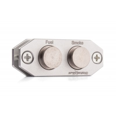 Tankovací ventil + ventil pro kouřovou směs Stříbrný