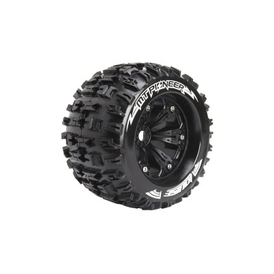 MT-PIONEER SPORT 1/8 1/2 offset 17mm hex Black Rims