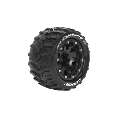 MT-CYCLONE SOFT 1/10 1/2 offset 12mm hex Black Bead-Lock Rims