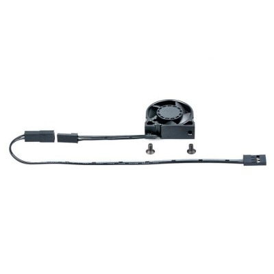 WorksTeam hliníkový větráček V2 30x30x10mm pro E-motory - 3,7-8,4V, konektor pro přijímač