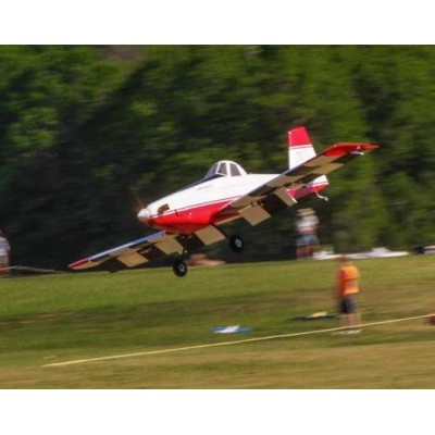 65" Turbo Duster - Červená/Bílá 1,65m