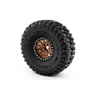 1.9'' Hliníkové beadlock disky pro 1/10 crawler/expedice bronzové - 2 ks