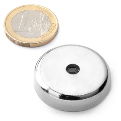 Magnet pr.32 x 8mm otvor zap. pro M5 /30kg Ni neodym N42