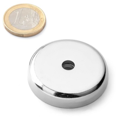 Magnet pr.42 x 9mm otvor zap. pro M6 /55kg Ni neodym N38