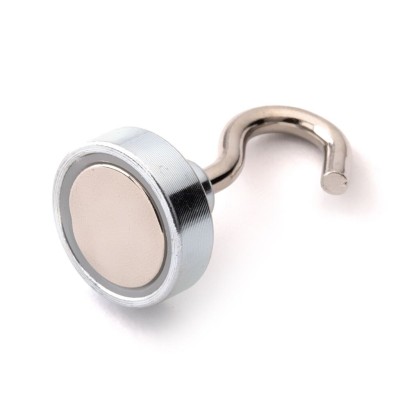 Magnet pr.20 x15,5/44mm s hákem M4 /16kg Ni neodym N42