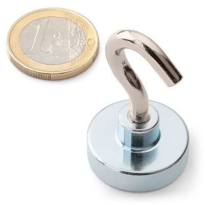 Magnet pr.25 x16/44mm s hákem M5 /30kg Ni neodym N42