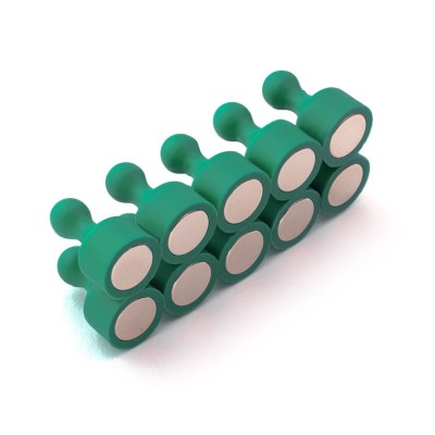 Magnet figurka pr.12x20 zelená 10ks 1,8kg neodym N42