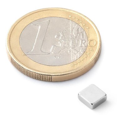 Magnet 5x 5 x 2mm 0,65kg Ni kvádr neodym N45