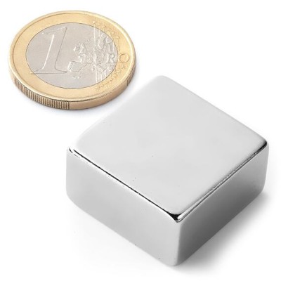 Magnet 25x25 x13mm 23,7kg Ni kvádr neodym N42
