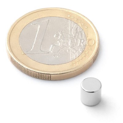 Magnet pr. 5 x 5mm 0,9kg Ni neodym N42