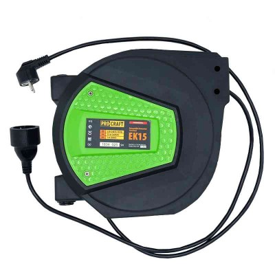 Prodlužovačka 1-zás. 220V 15m EK15 samonavíj.buben Procraft