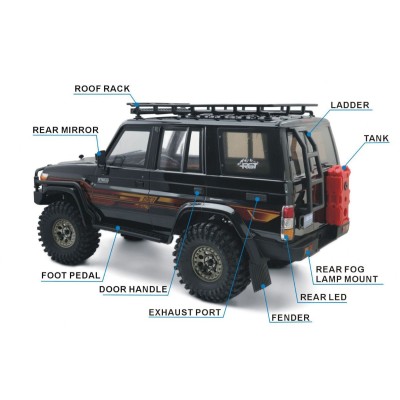 RESCUER 1/10 sada 2,4GHz, Bílá