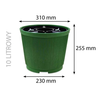 Stojánek vánoční kulatý PH průměr 31cm 10l do pr.10 zelený