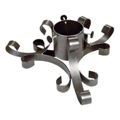 Stojánek vánoční ROJA kovový ozdobný do 9,5cm stříbrný