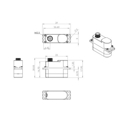DS75K (0.13s/60°, 2.4kg.cm)