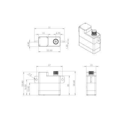 HV6110 (0.10s/60°, 3.4kg.cm)
