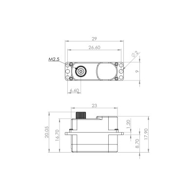 HV75K (0.09s/60°, 3.3kg.cm)