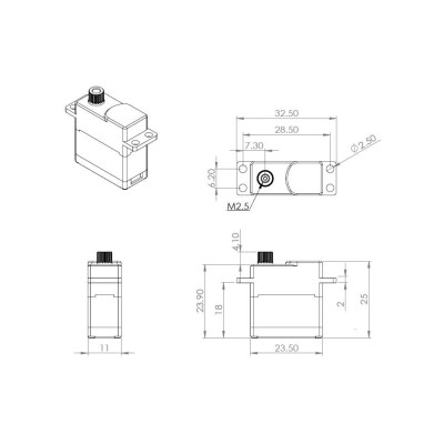 HV6150H (0.159s/60°, 10.9kg.cm)