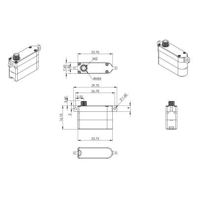 HS75 (0.087s/60°, 4.0kg.cm)