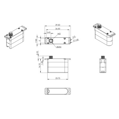 HS75H (0.087s/60°, 4.0kg.cm)