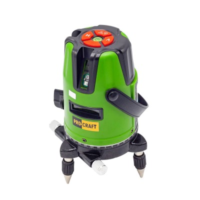 Laser samoniv. 5-line + bod LE-5D Procraft green 50m aku SET