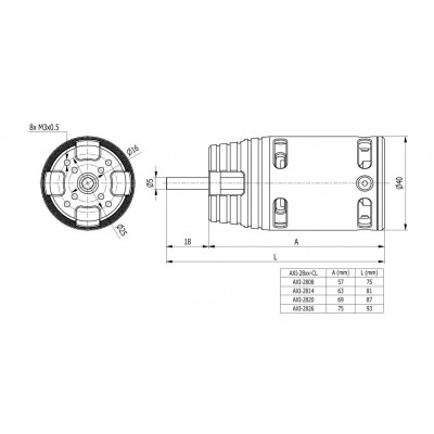 AXI 2814/20 Cyclone KV840
