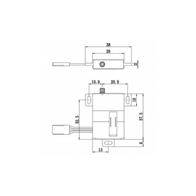 SG-0212MG 8mm HiVolt digitální servo (5kg-0,10s/60°)