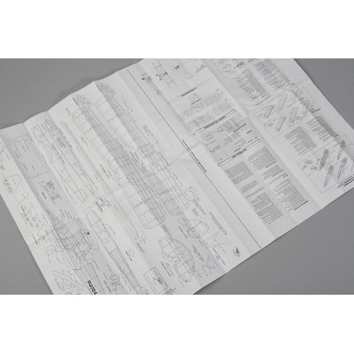 Tiger Moth 445mm laser. vyřezávaný