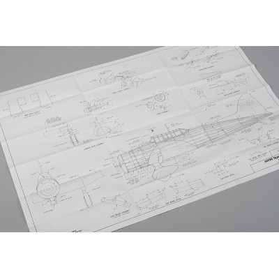 Aichi Type 99 "Val" 762mm laser. vyřezávaný