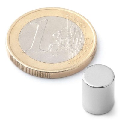 Magnet pr. 8 x10mm 2,4kg Ni neodym N42