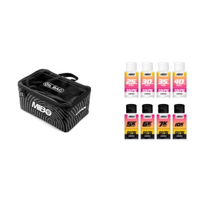 MIBO Racing Sada olejů pro 1/10 Onroad tlumiče/diferenciál vč. tašky
