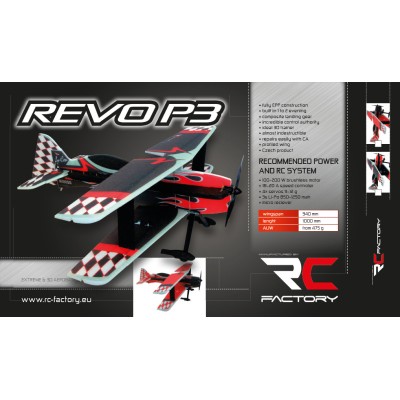 Letadlo REVO P3 EPP kit 94cm black dvoup