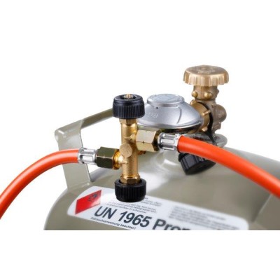 Rozdělovač dvoj.PB G1/4L 2x ventil ROTHENBERGER