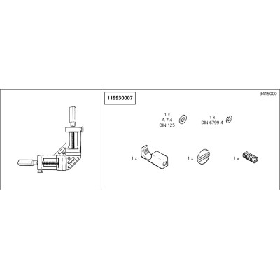 Svěrák úhlový ALU 90st 65+65mm wolcraft