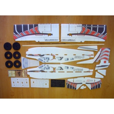 Letadlo Crack Beaver Red/Black EPP 88cm kit bez výbavy