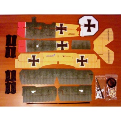 Letadlo Lil Fokker kit Yellow EPP trojplošník bez výbavy