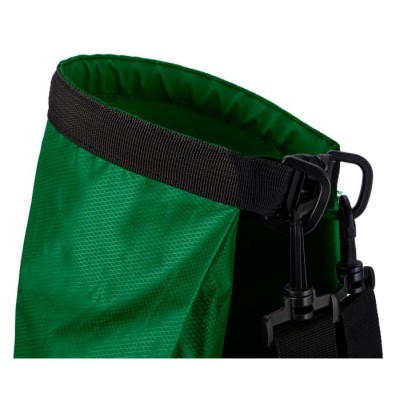 Vak 15l 23x48cm voděodolný zelený s popruhy NYLON 210T NEO