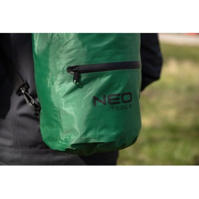 Vak 15l 23x48cm voděodolný zelený s popruhy NYLON 210T NEO