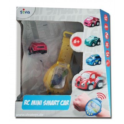 Siva RC hodinky auto Mini Smart 2in1 růžová