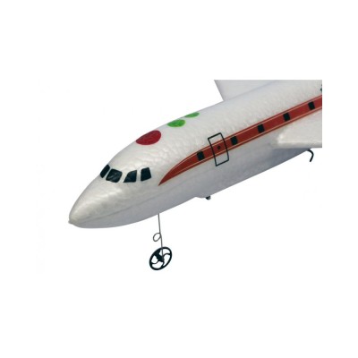 Siva RC letadlo Airbus červená