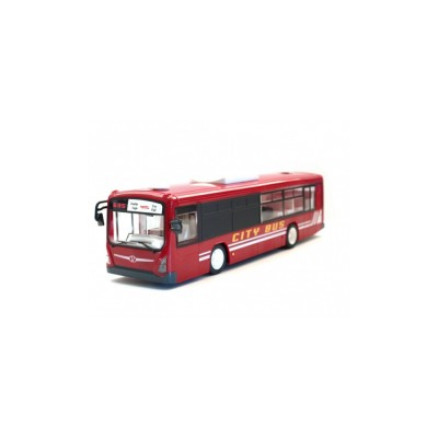 DOUBLE E RC městský autobus s otevíracími dveřmi 33cm červená
