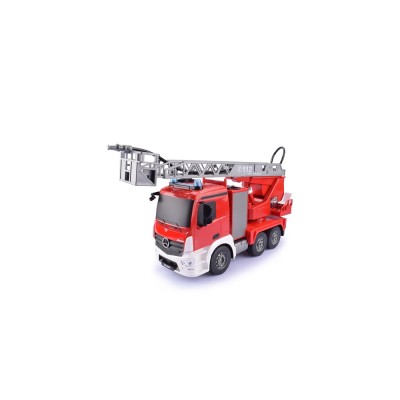 DOUBLE E RC hasičský truck Merecedes-Benz Antos s funkční stříkačkou a žebříkem 1:20