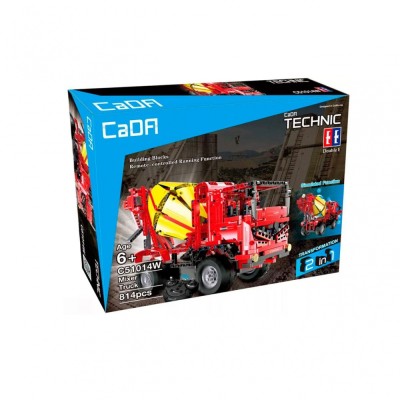 CADA RC stavebnice míchačka a auto se zvedací plošinou 2v1 1:14