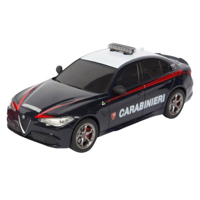 RE.EL Toys RC auto Alfa Romeo Giulia Quadrifoglio Carabinieri 1:18, 2,4 GHz