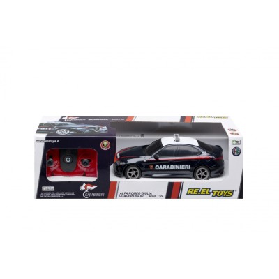 RE.EL Toys RC auto Alfa Romeo Giulia Quadrifoglio Carabinieri 1:24