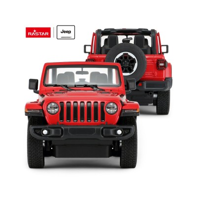 Rastar RC auto Jeep Wrangler Rubicon 1:14 červená